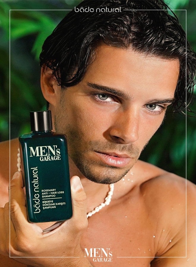 Bade Natural Men’s Garage Rosemary Hair Strengthening Shampoo – 10.14 fl oz (300 mL) – Anti-Hair Loss Formula with Biotin, Aloe Vera & Herbal Extracts - Image 4